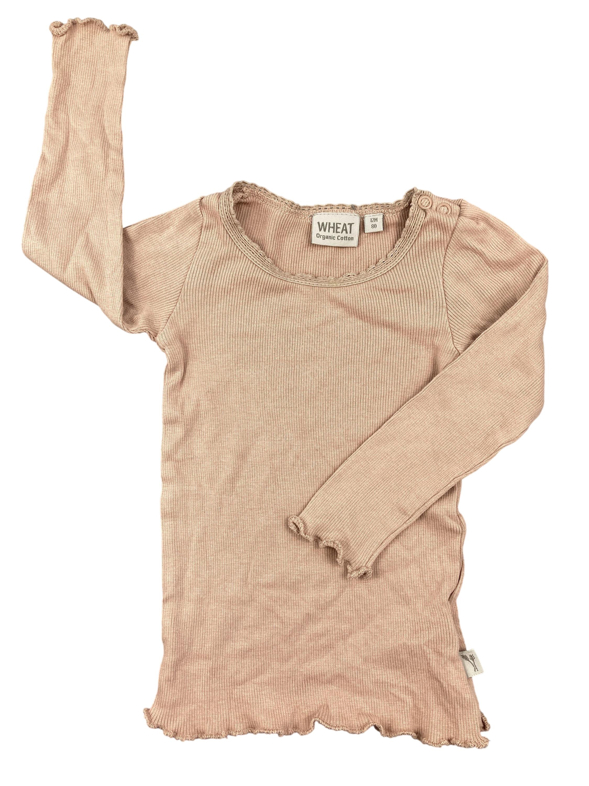 Langarmshirts Longsleeves & Shirts Kleidung Langarmshirt Wheat Front Image Second Hand