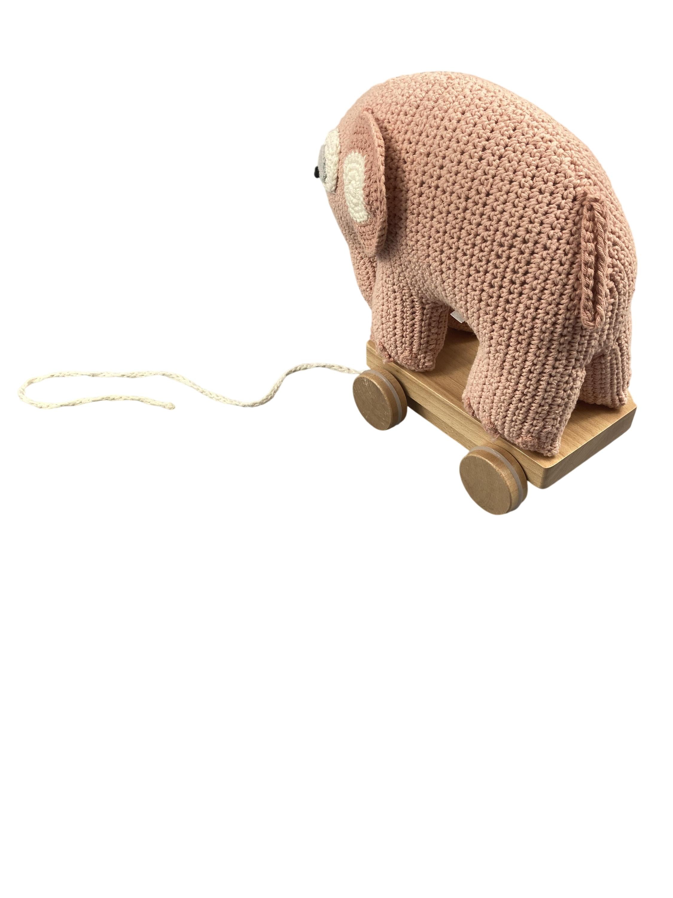 Nachziehtiere Lauflernhilfen Spielen & Lernen Nachzieh-Elefant Sebra Rear Image Second Hand