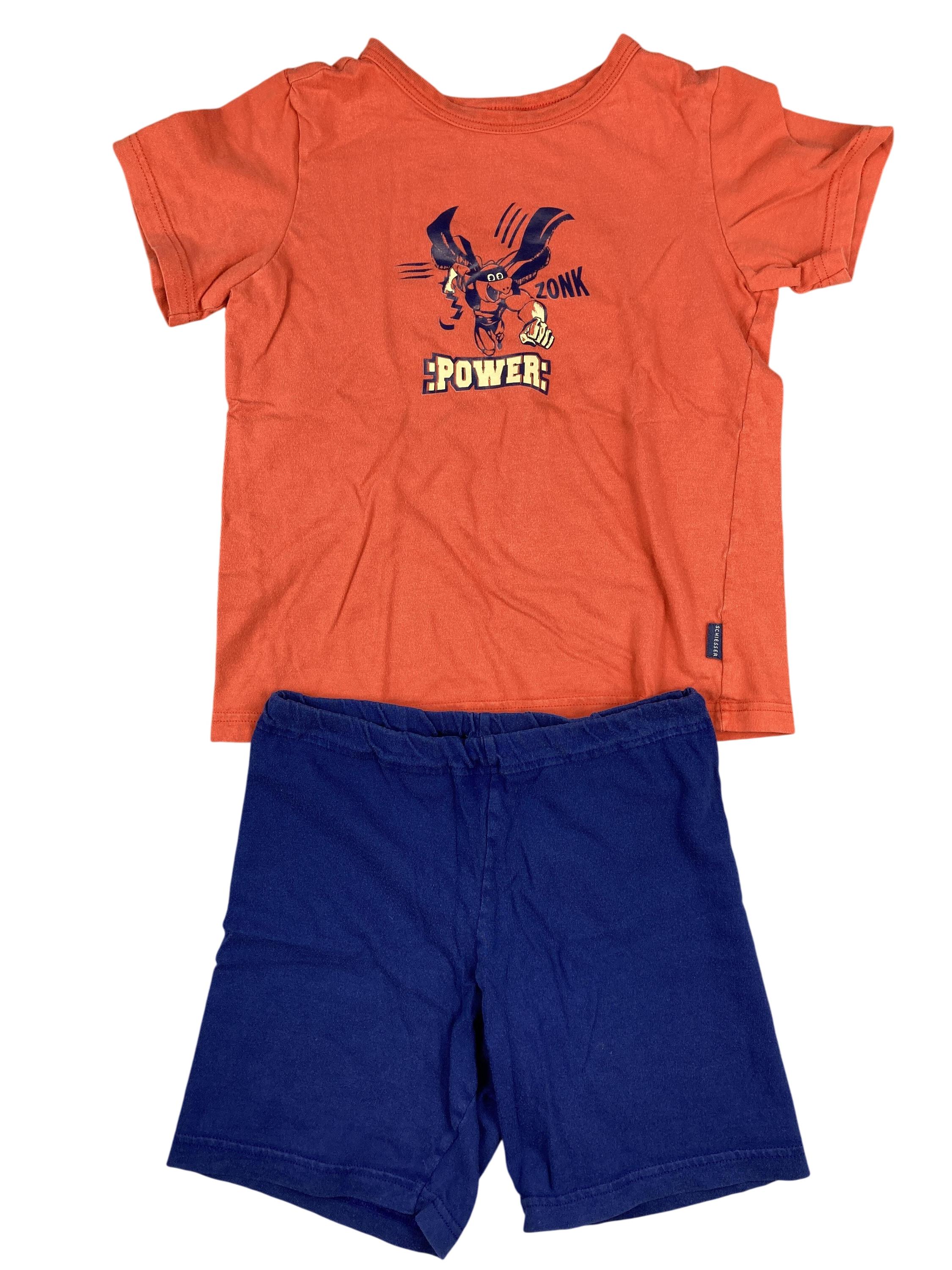 Schlafanzüge zweiteilig Schlafanzüge Kleidung Kurzarm Pyjama Schiesser Front Image Second Hand