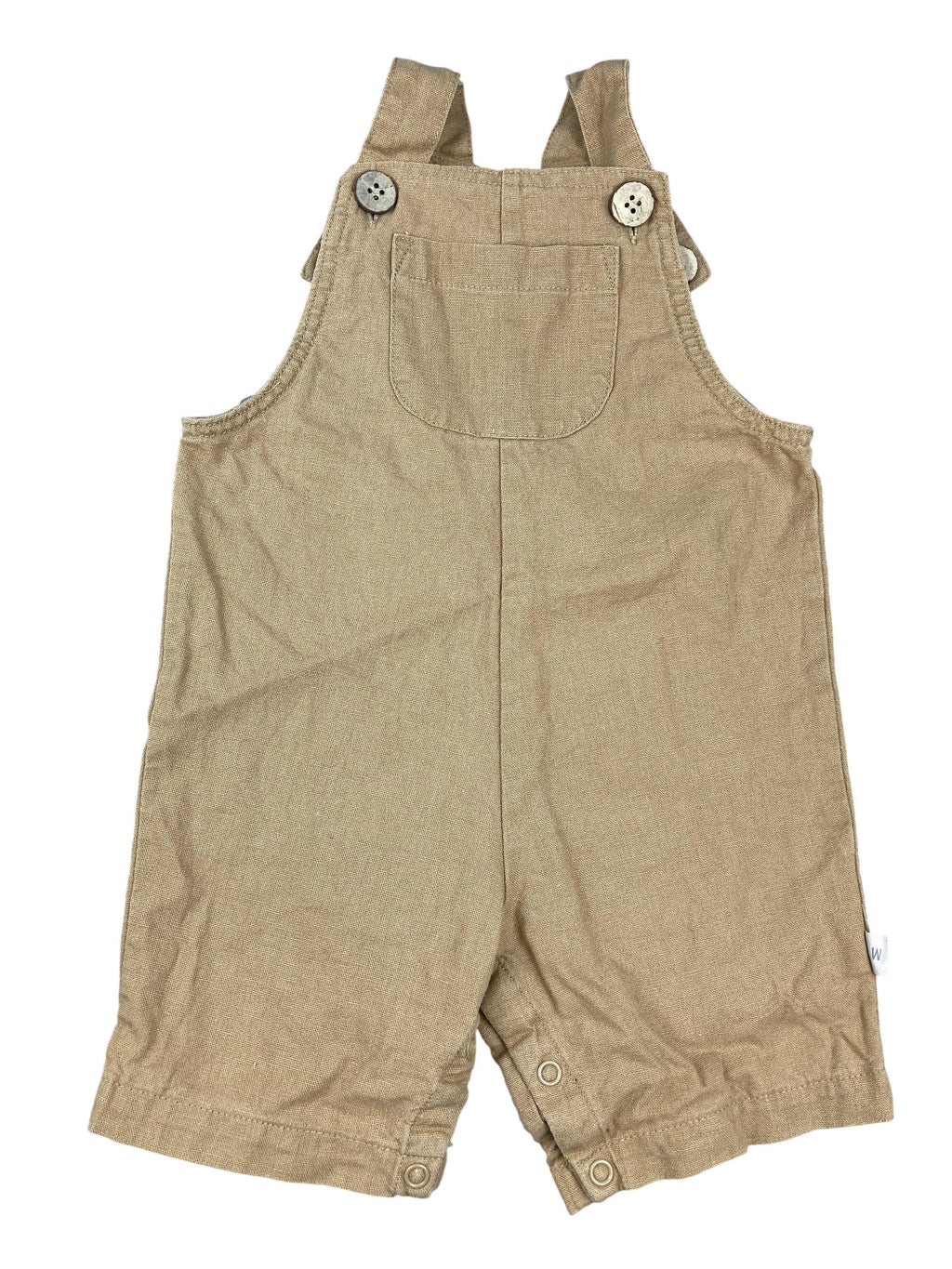Latzhosen Hosen & Jeans Kleidung Kurze Latzhose Wheat Front Image Second Hand