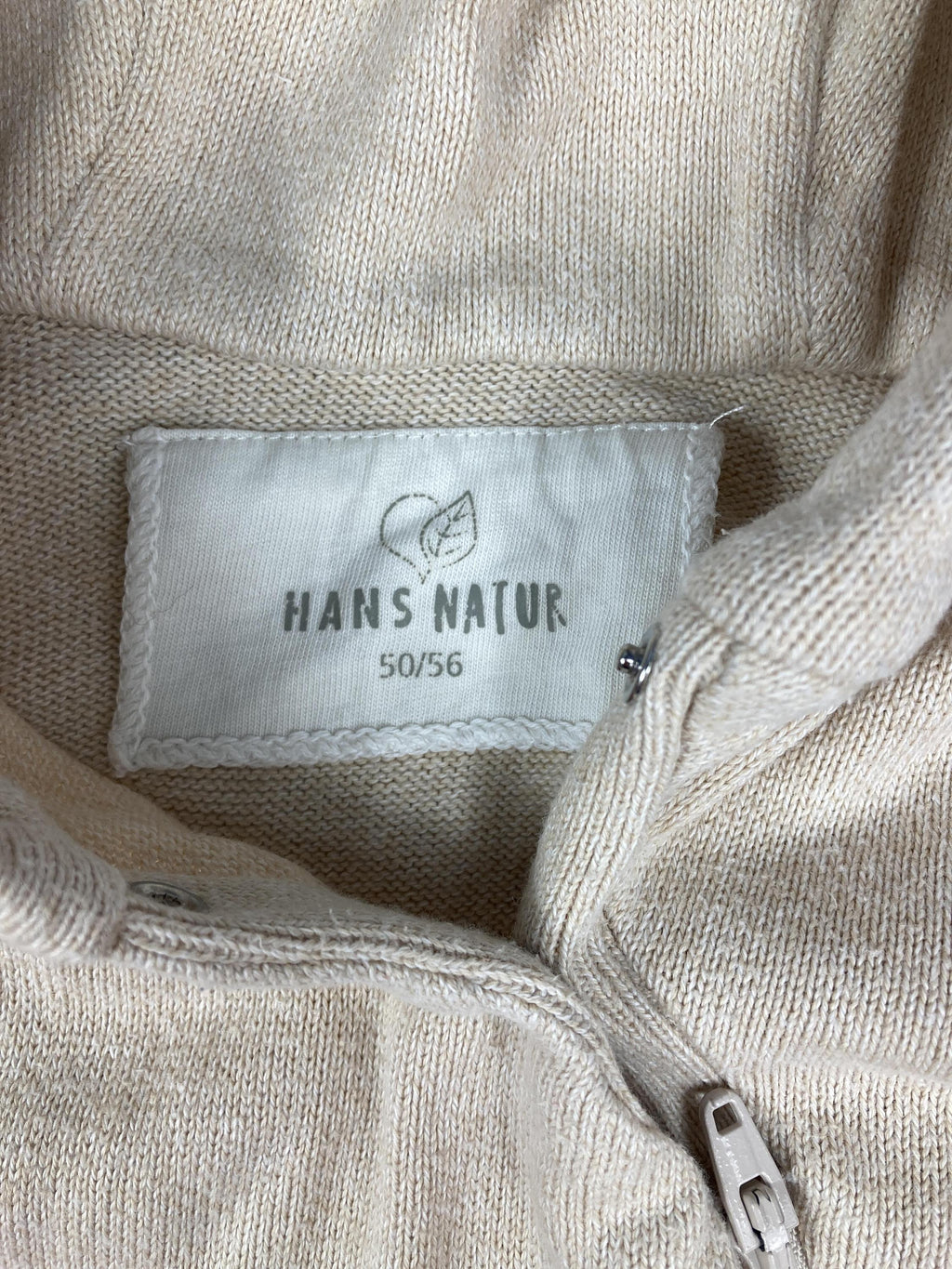 Fleeceanzüge Overalls Kleidung Overall mit Kapuze und Füßen Hans Natur Label Image Second Hand