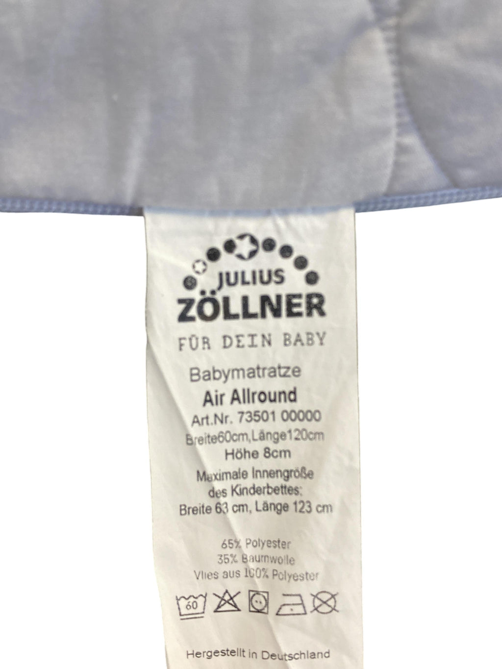 Matratzen Schlafen Wohnen & Kinderzimmer Babymatratze Air Allround Julius Zöllner  Label Image Second Hand