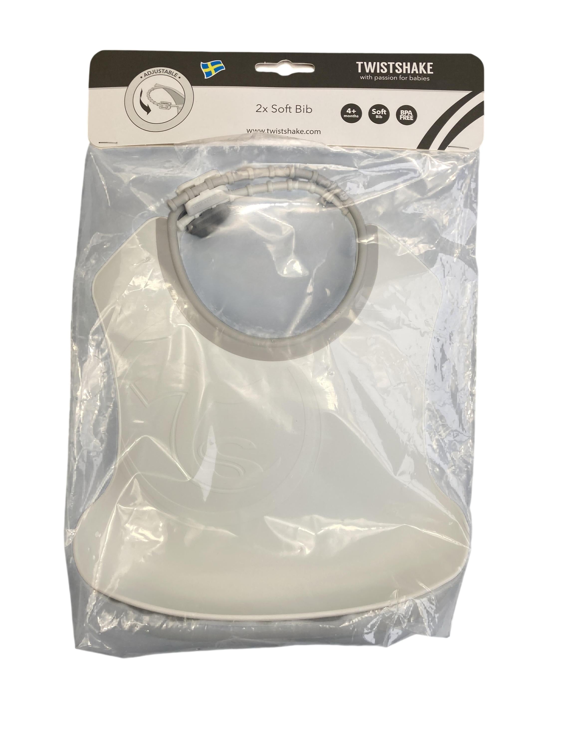 Lätzchen Lätzchen Pflege Silikon Latz Doppelpack Twistshake Front Image Second Hand