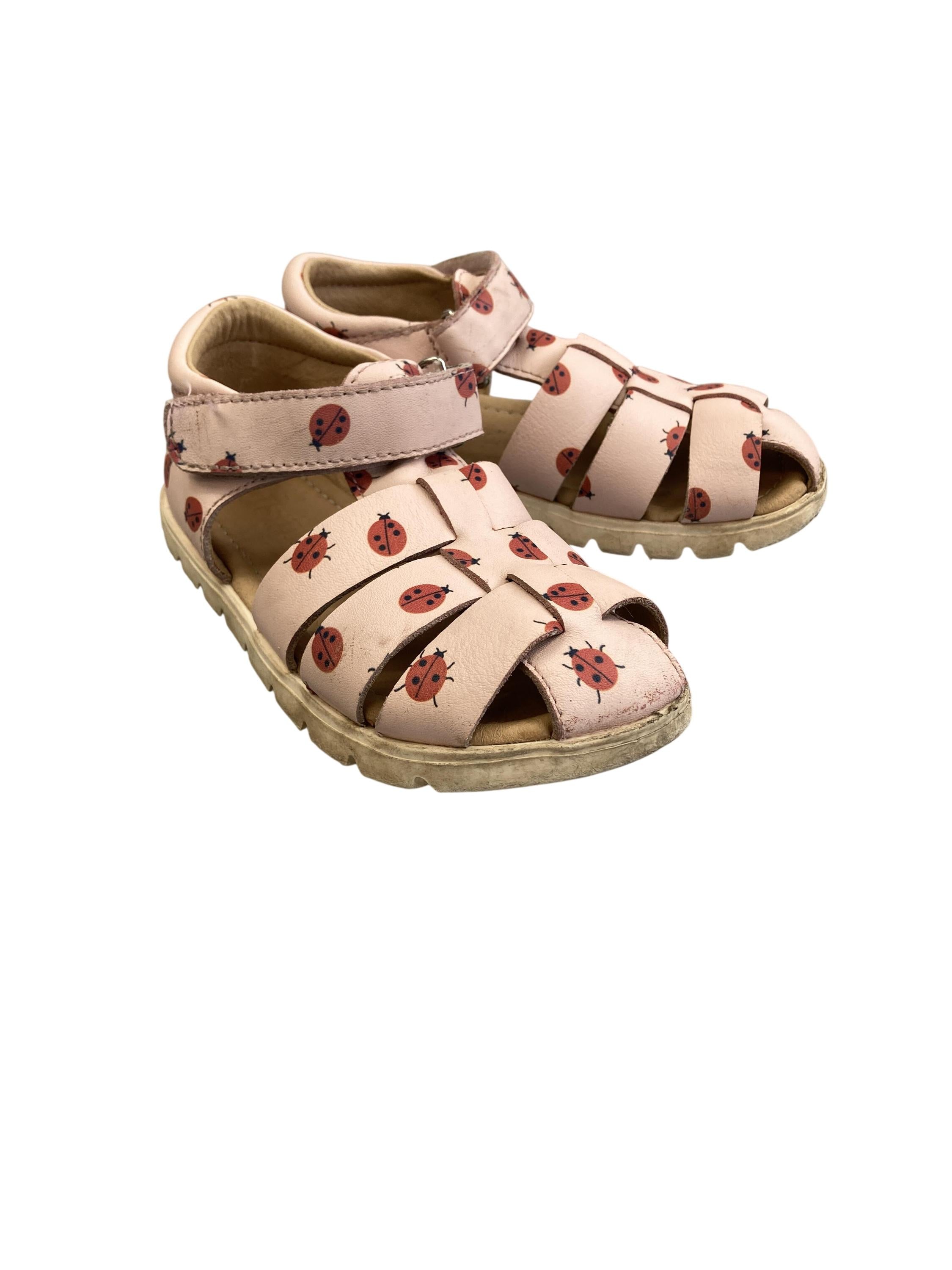 Ledersandalen Sandalen Schuhe Ledersandalen Bisgaard Rear Image Second Hand