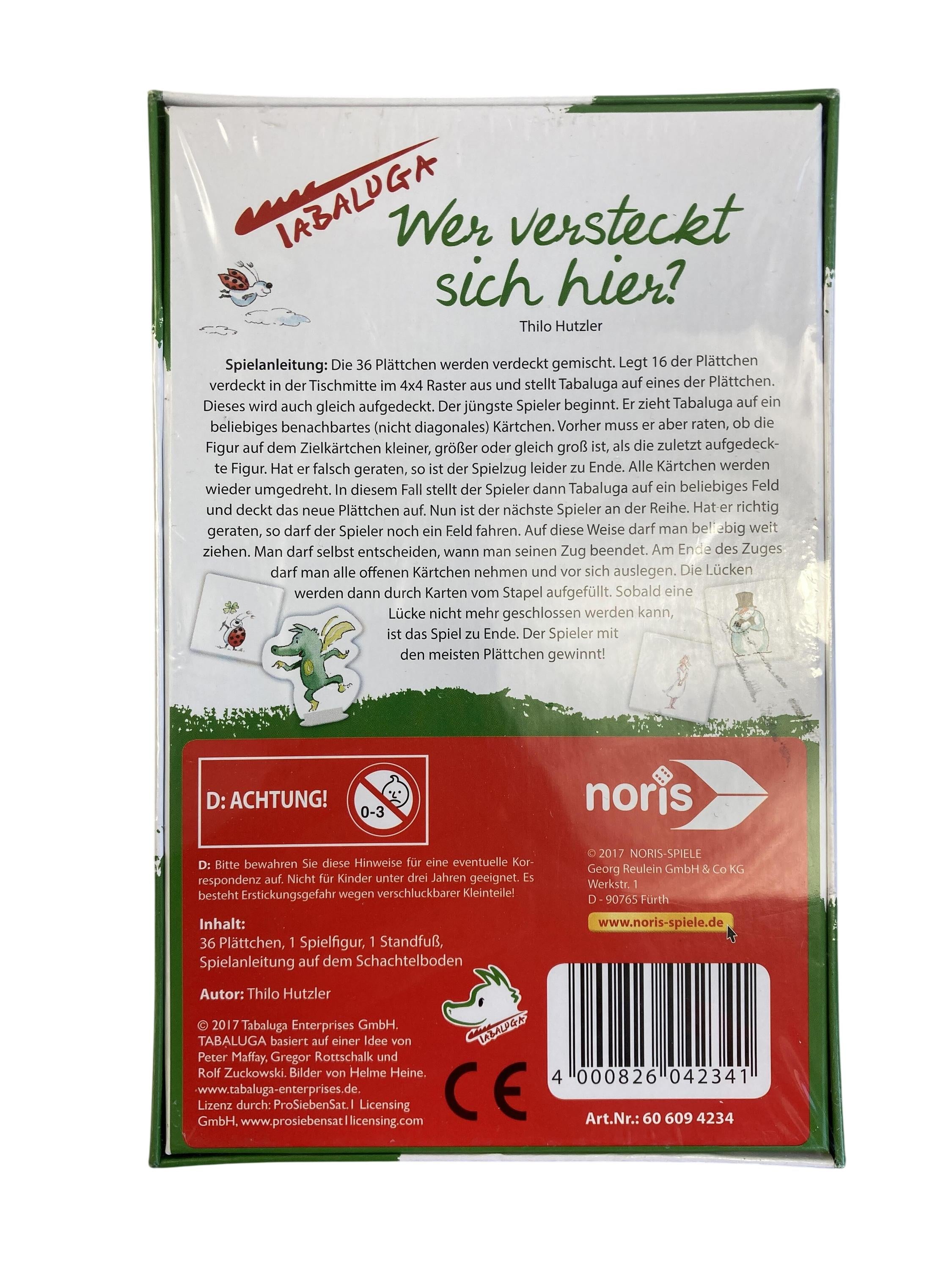 Brett- / Gesellschaftsspiele Spielen & Lernen Tabaluga - Wer versteckt sich hier? Noris Rear Image Second Hand
