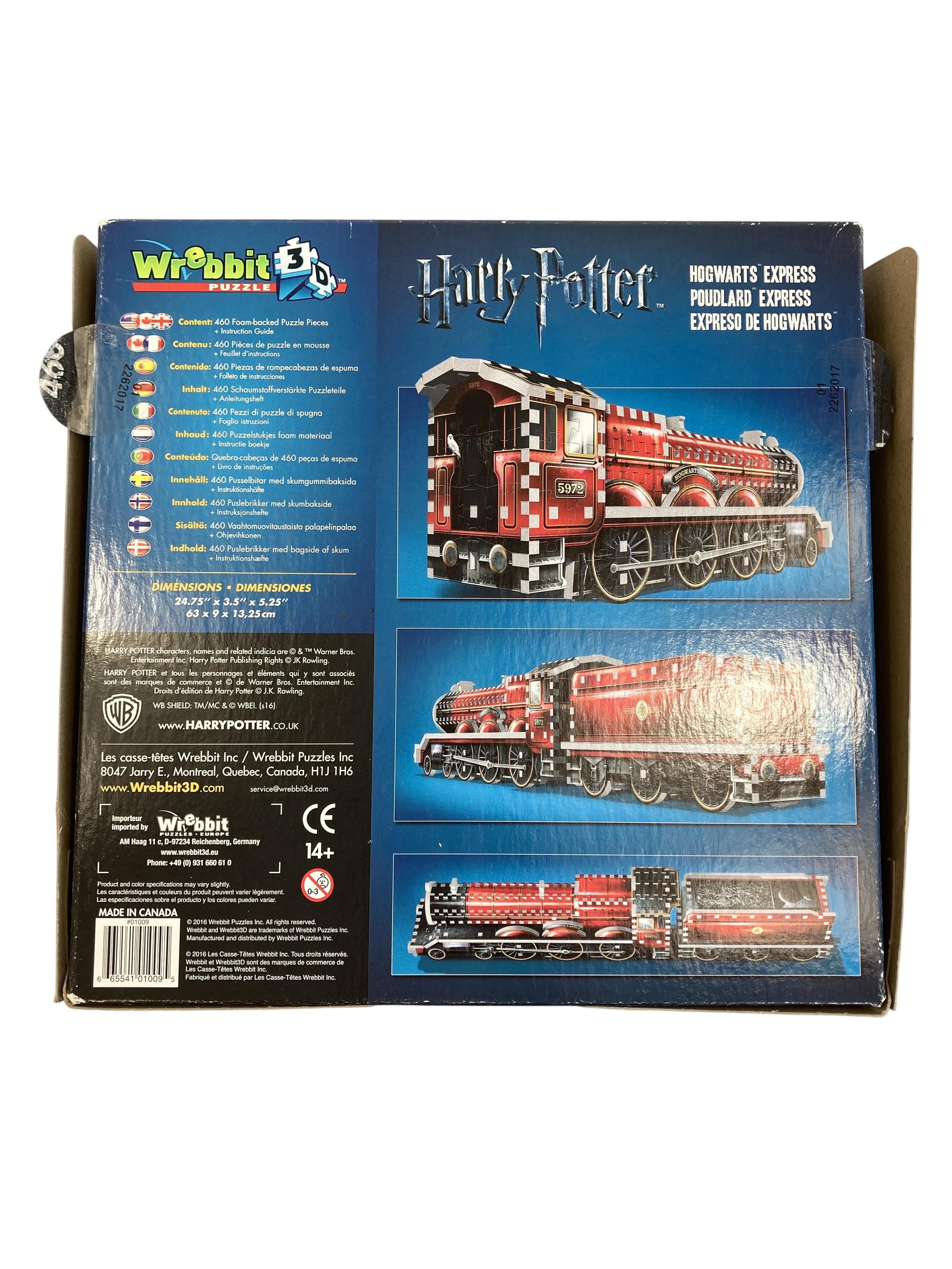 Puzzles Puzzles Spielen & Lernen Harry Potter - 3D Puzzle - Hogwarts Express Wrebbit Puzzle Rear Image Second Hand
