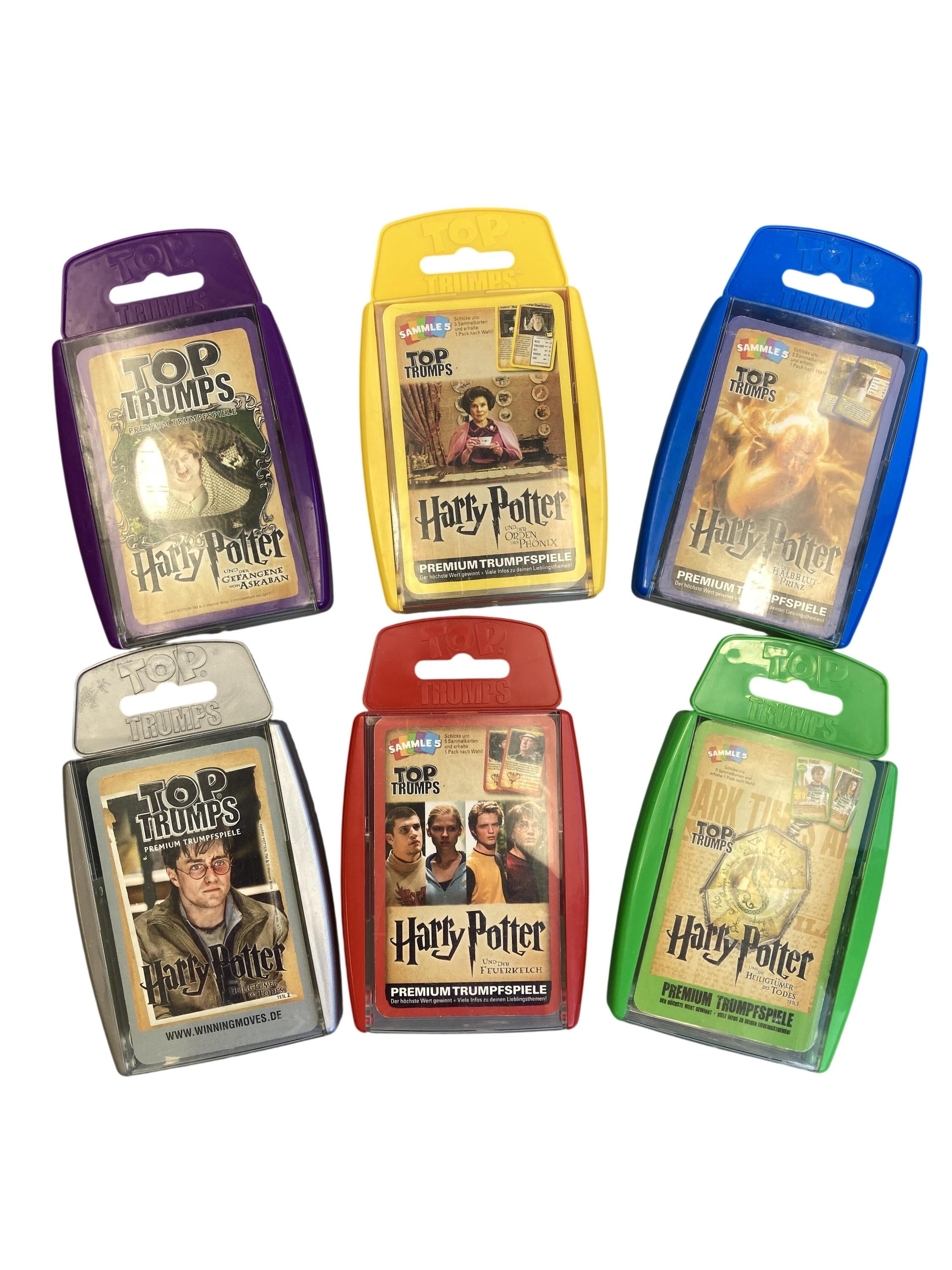 Kartenspiele Brett- / Gesellschaftsspiele Spielen & Lernen Kartenspiel - Trumpfspiele Harry Potter Top Trumps Front Image Second Hand