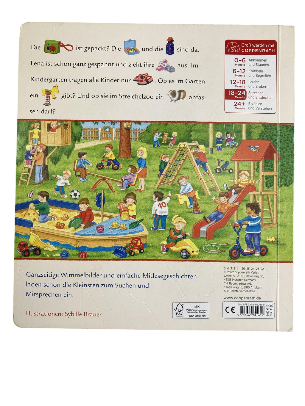 Kinderbücher Bücher Spielen & Lernen Meine ersten Wimmelbilder im Kindergarten Coppenrath Rear Image Second Hand