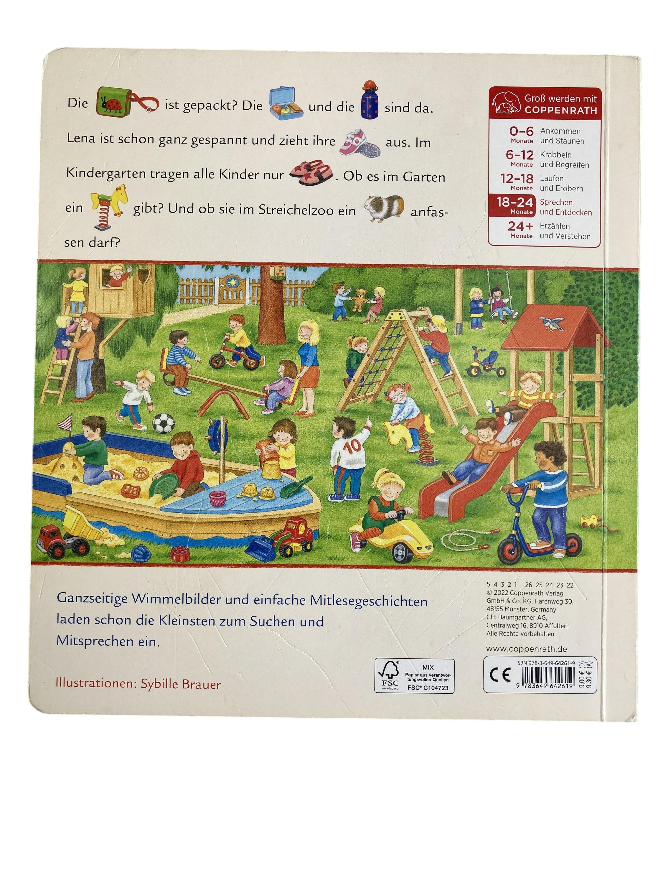 Kinderbücher Bücher Spielen & Lernen Meine ersten Wimmelbilder im Kindergarten Coppenrath Rear Image Second Hand