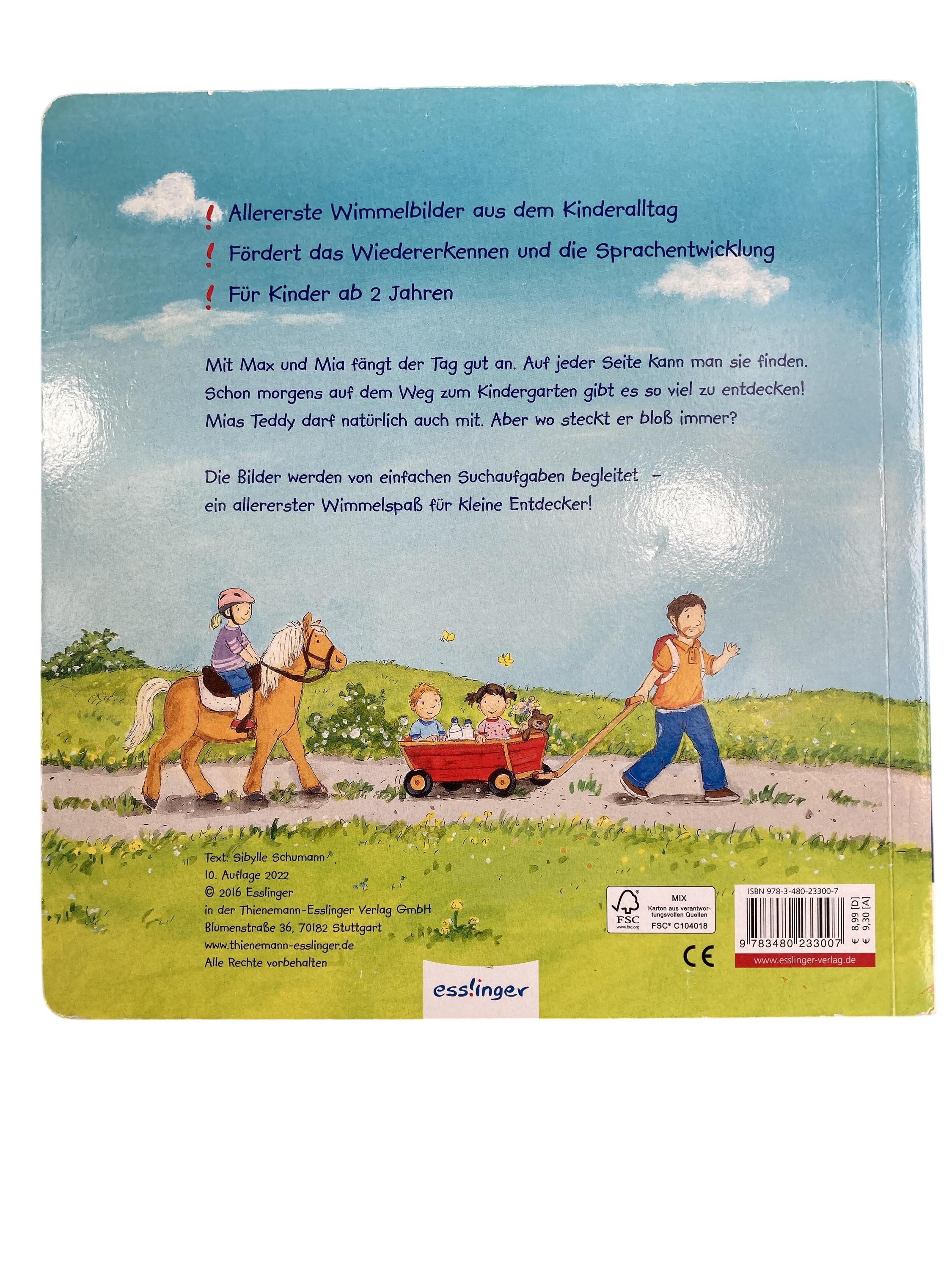 Kinderbücher Bücher Spielen & Lernen Mein allererstes Wimmelbuch - Durch den Tag Esslinger  Rear Image Second Hand