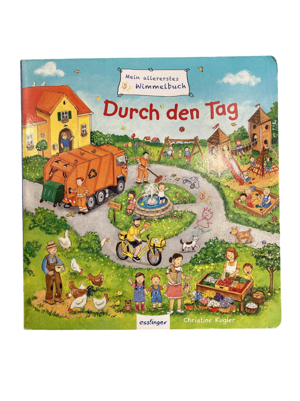Kinderbücher Bücher Spielen & Lernen Mein allererstes Wimmelbuch - Durch den Tag Esslinger  Front Image Second Hand