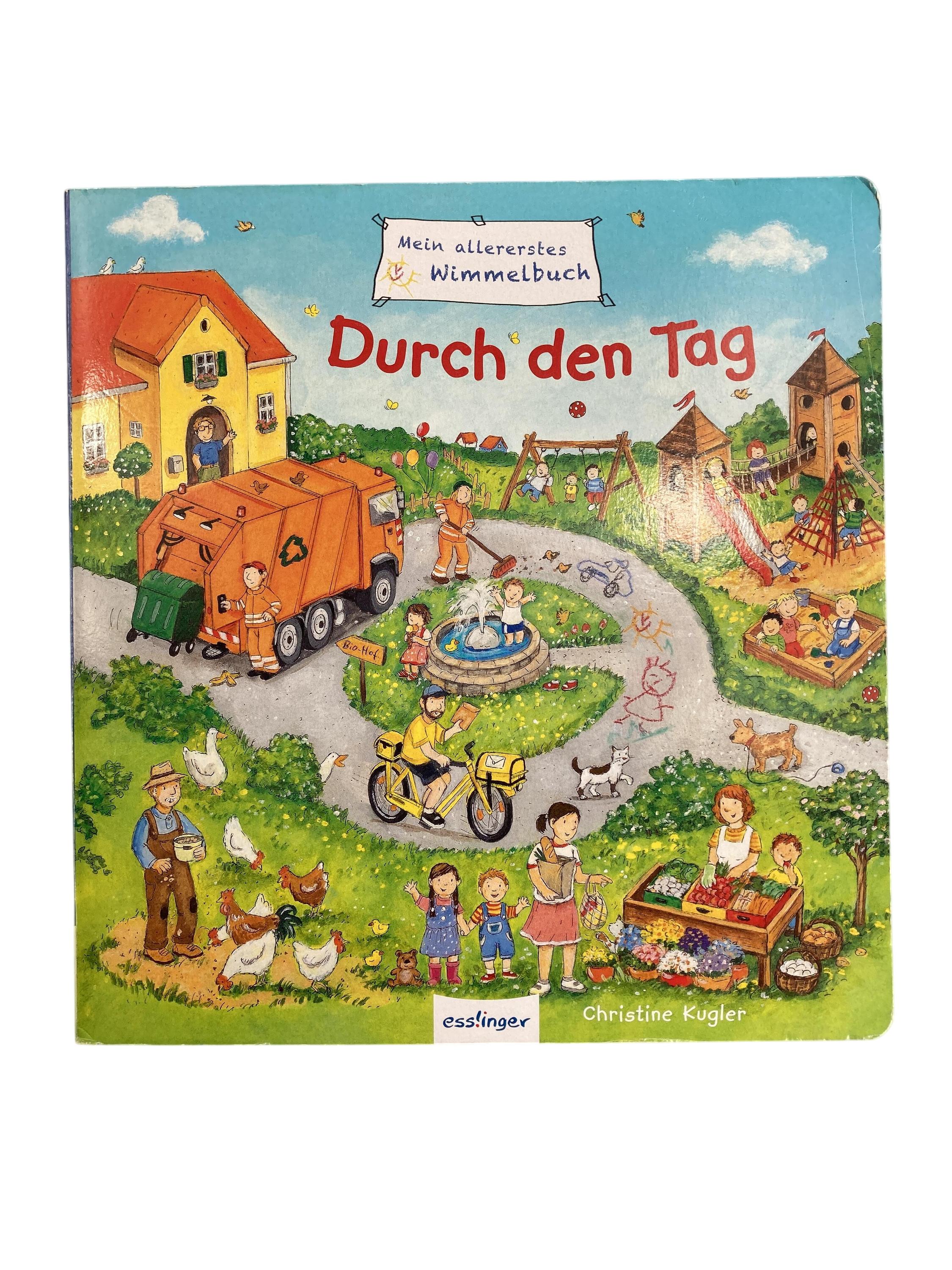 Kinderbücher Bücher Spielen & Lernen Mein allererstes Wimmelbuch - Durch den Tag Esslinger  Front Image Second Hand