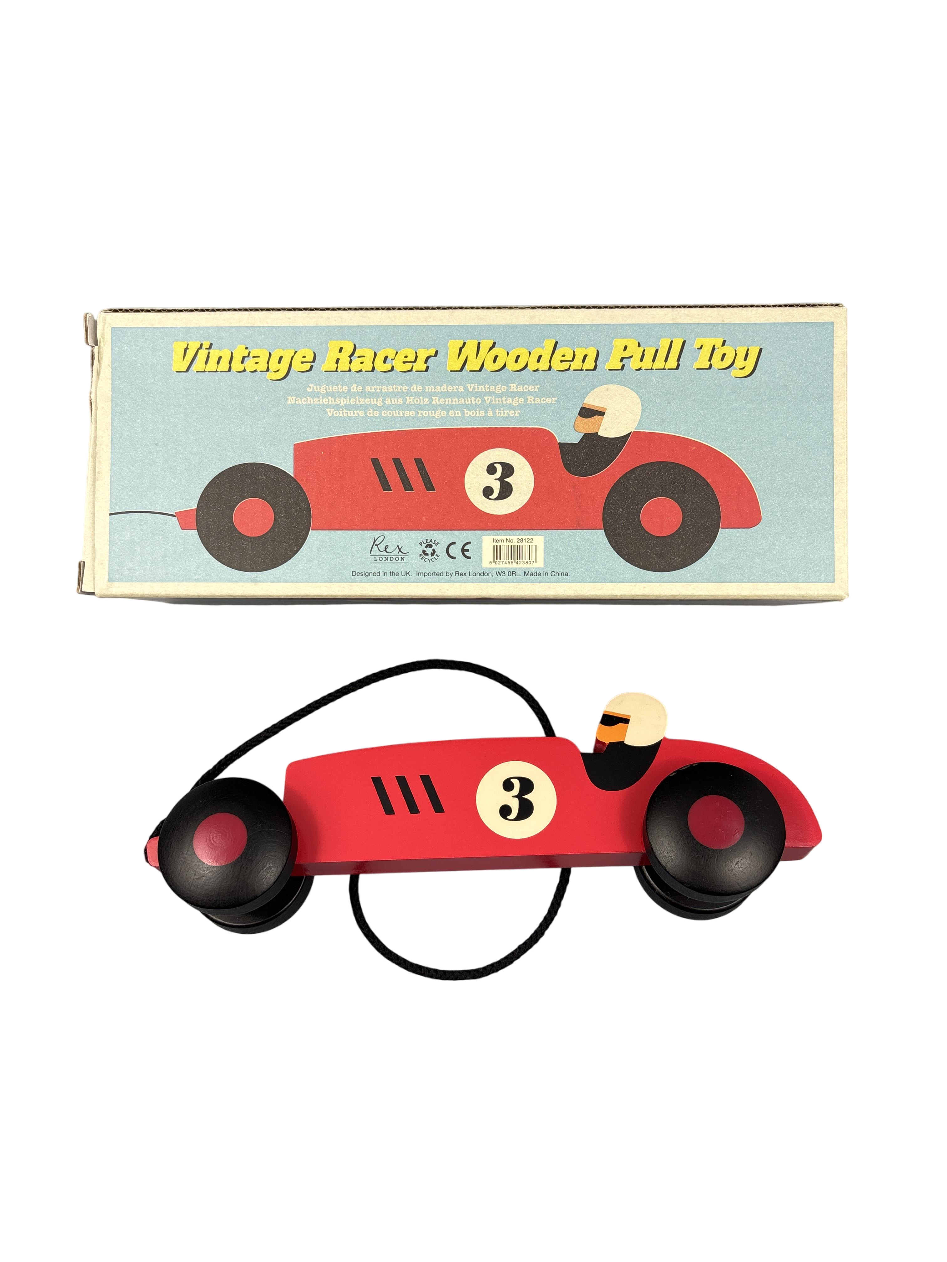 Autos & Straßen Züge & Autos Spielen & Lernen Vintage Raver Wooden Pull Toy Rear Image Second Hand