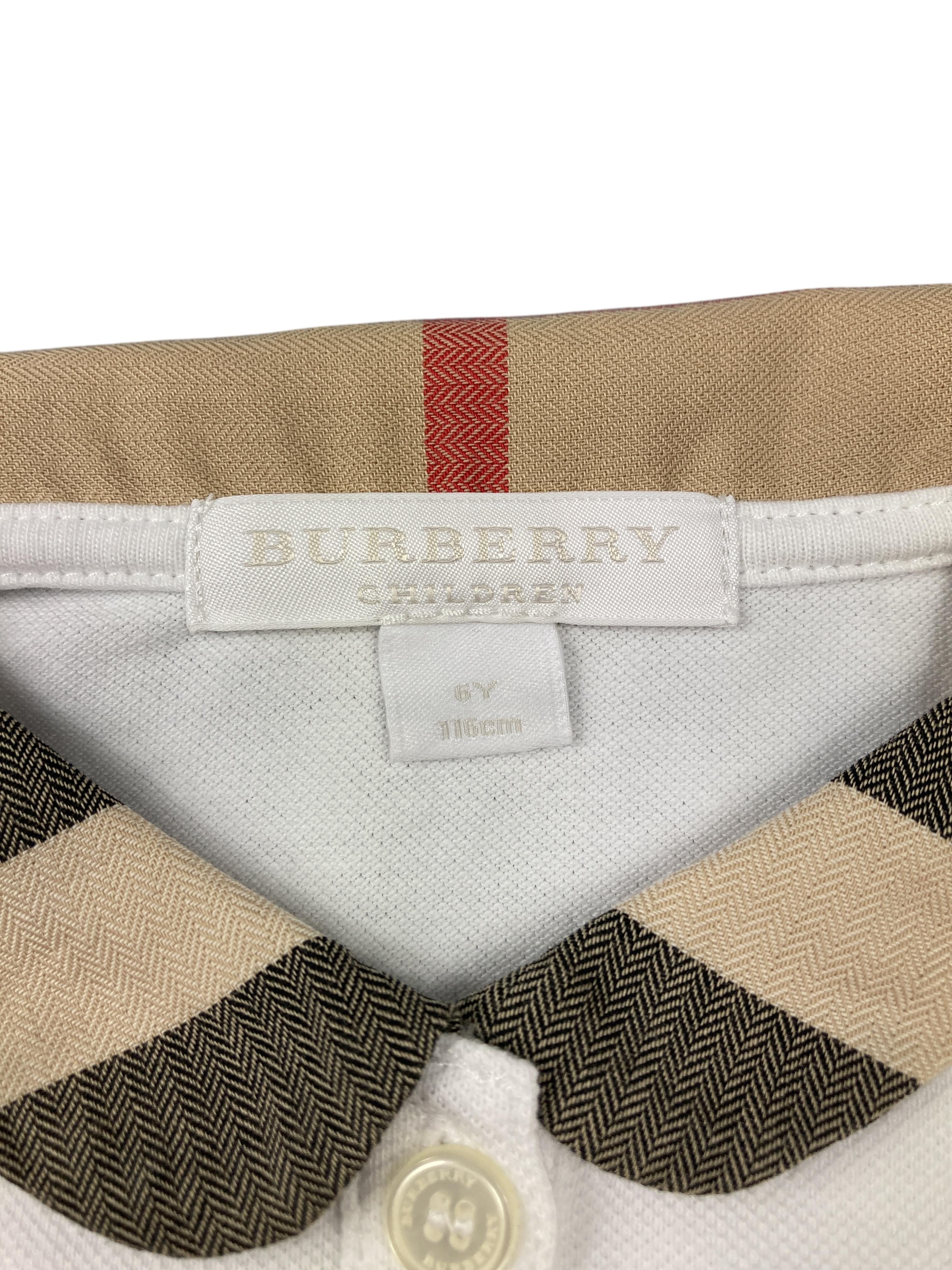 T-Shirts T-Shirts & Tops Kleidung Polo-Shirt Burberry Label Image Second Hand