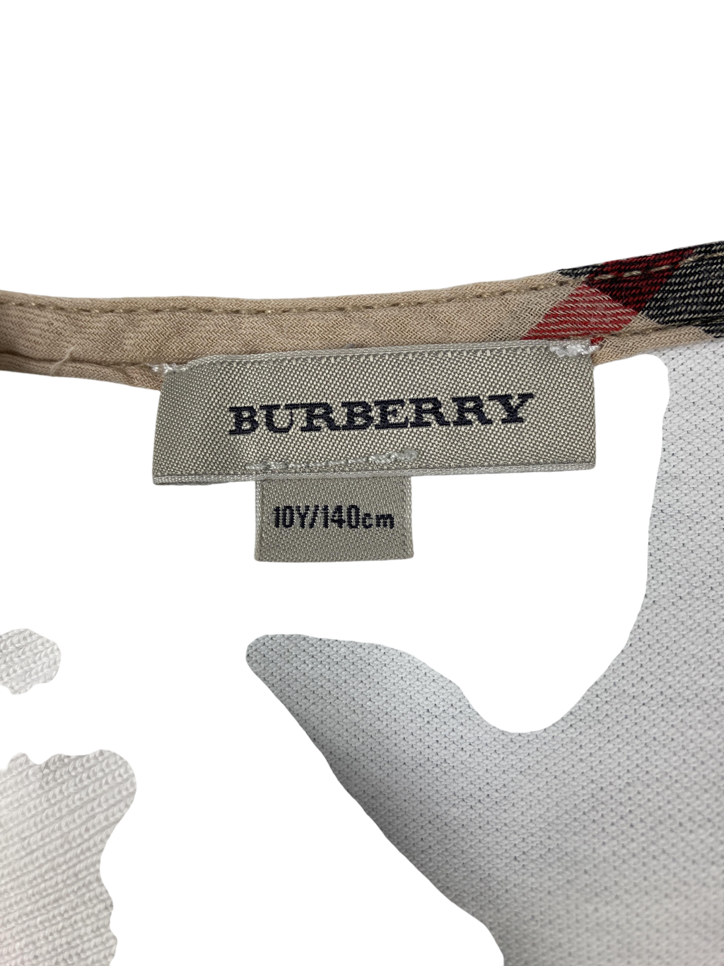 T-Shirts T-Shirts & Tops Kleidung Polo-Shirt Burberry Label Image Second Hand
