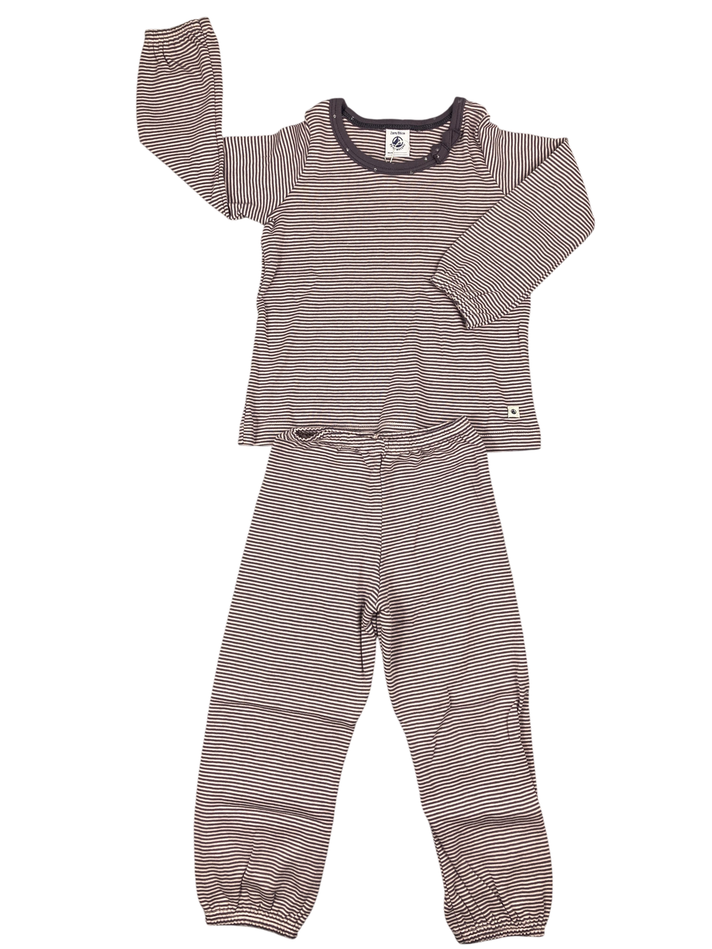 Schlafanzüge zweiteilig Schlafanzüge Kleidung Pyjama Petit Bateau Front Image Second Hand