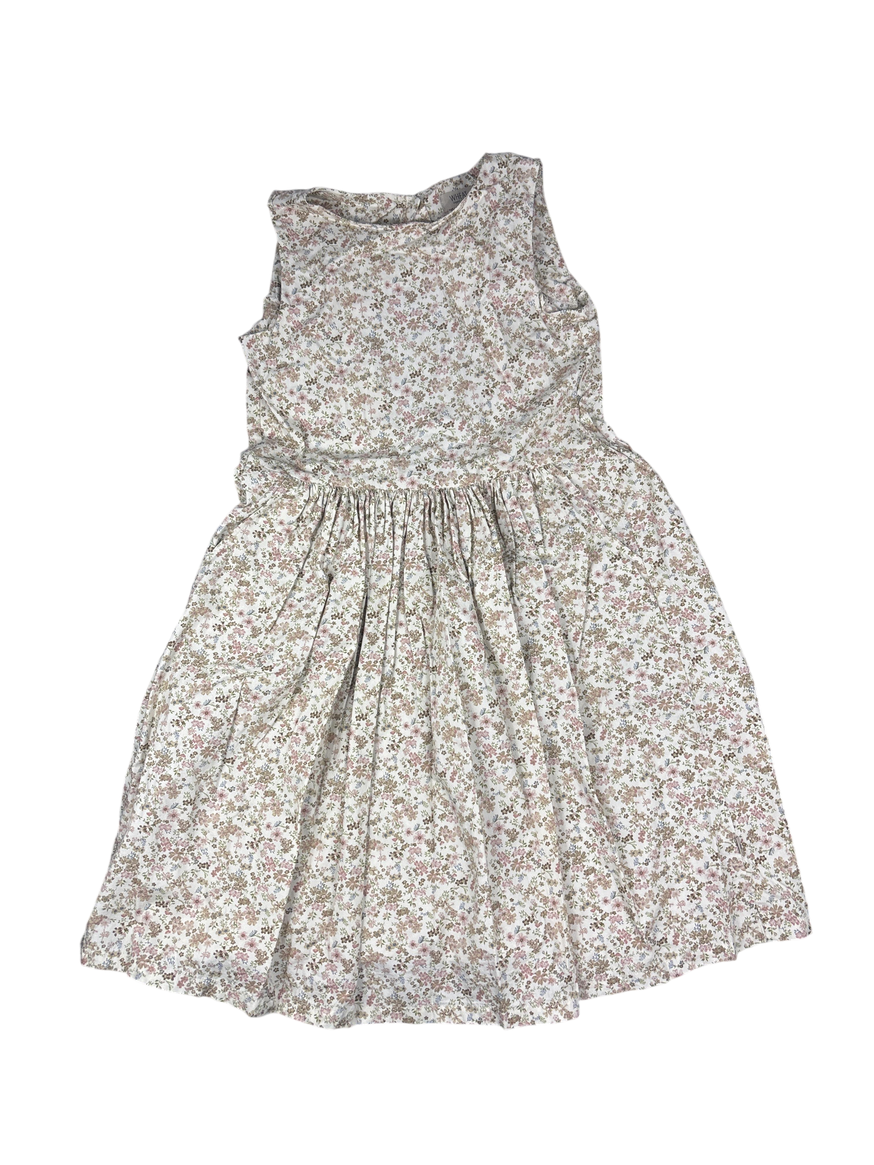 Kleider Kleider & Röcke Kleidung Blumenkleid Wheat Rear Image Second Hand