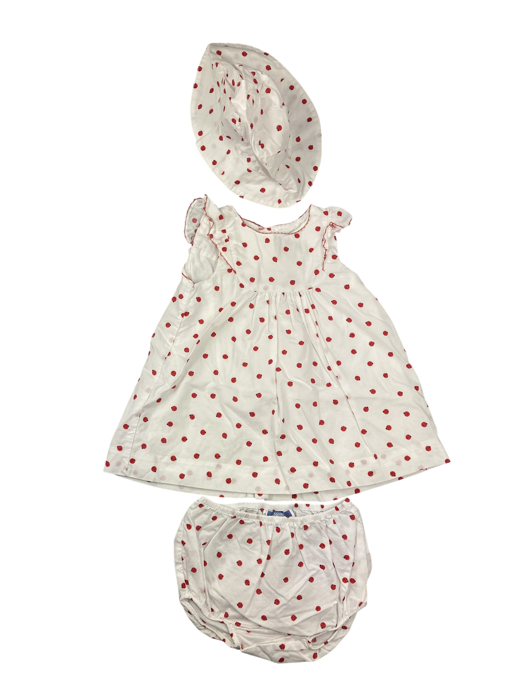 Kleidung Kleid + Short + Mütze Jacadi Front Image Second Hand