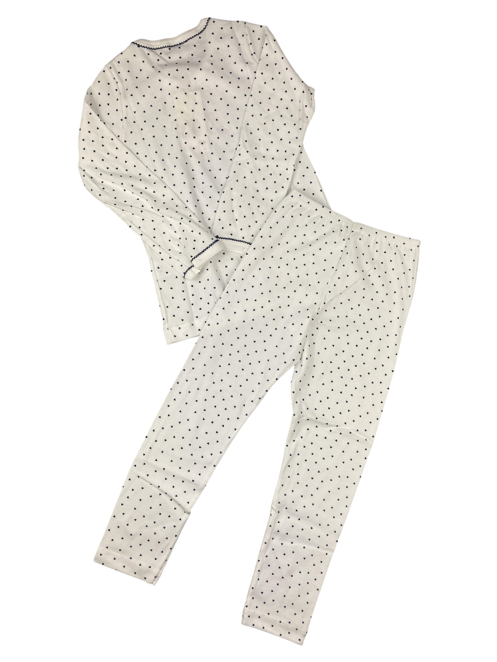 Schlafanzüge zweiteilig Schlafanzüge Kleidung Pyjama Petit Bateau Rear Image Second Hand