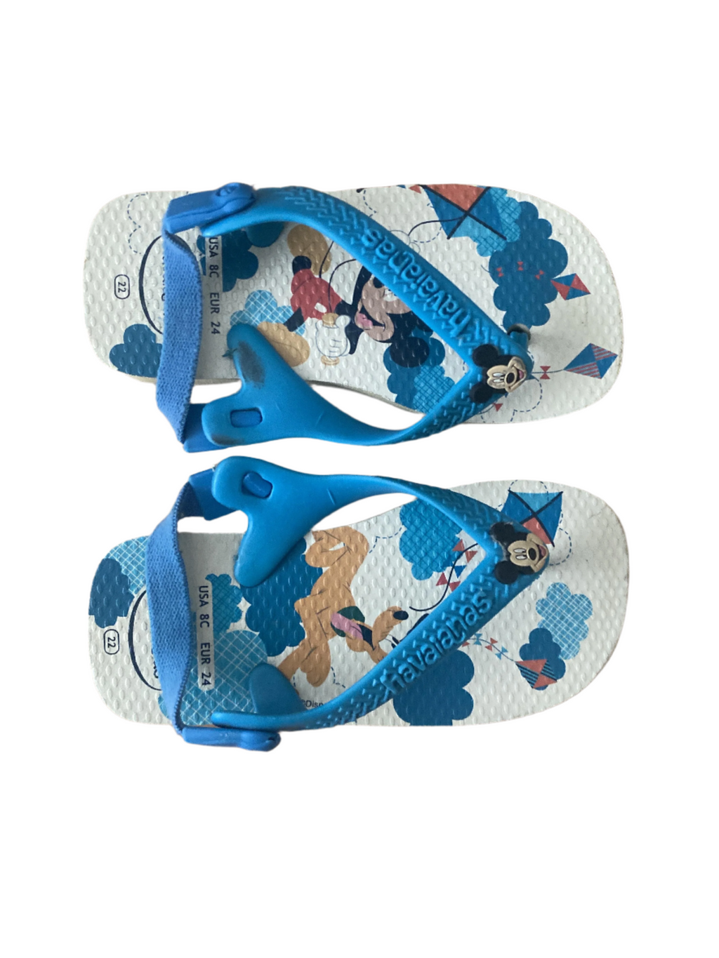 Badesandalen Sandalen Schuhe Flip flop mit Gummizug Havaianas Front Image Second Hand