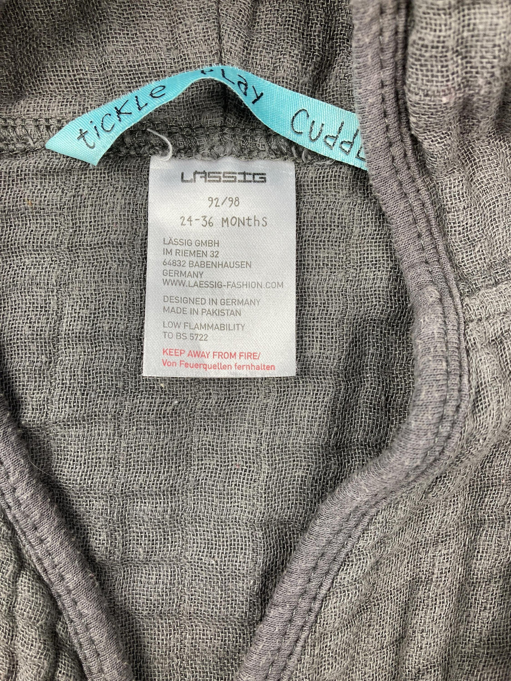 Bademäntel Heimtextilien Wohnen & Kinderzimmer Bademantel Lässig Label Image Second Hand