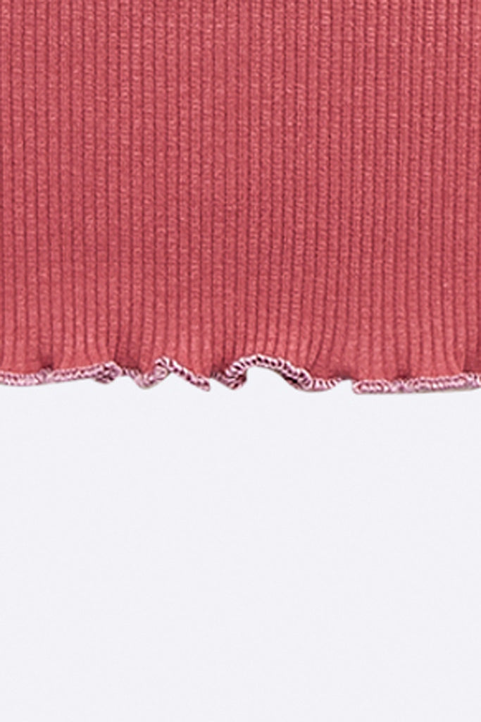 Tammo Longsleeve in Trauben farbenem Rippjersey