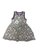 Kleider Kleider & Röcke Kleidung Kleid mit Vögeln Front Image Second Hand