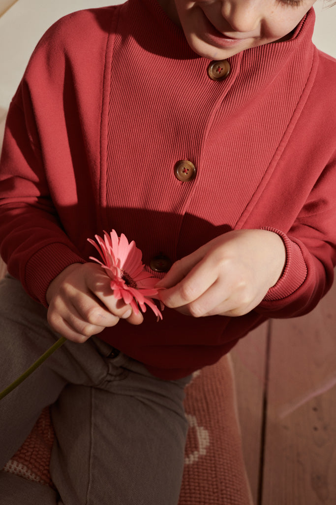 Tamina Sweater in Traubenfarben 86/92