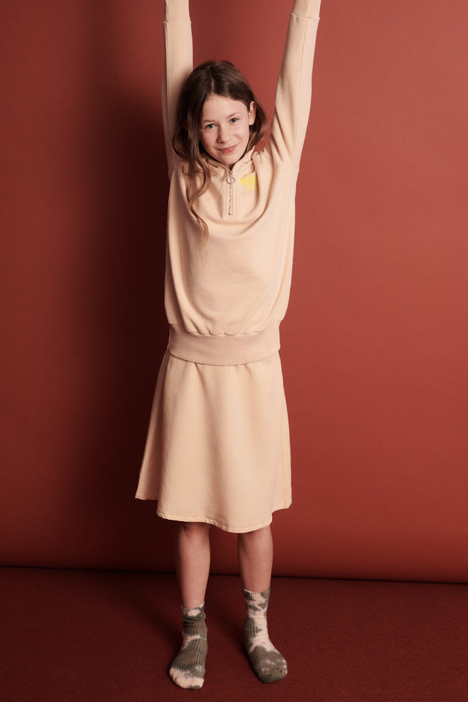 Theo Sweater in Nude für Kinder 110/116 & 122/128