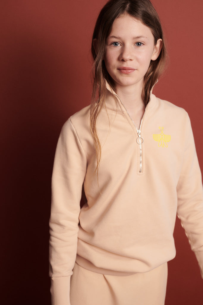 Theo Sweater in Nude für Kinder 110/116 & 122/128
