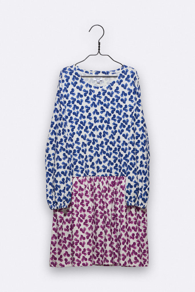 Uma Kleid mit Eichhörnchen Print für Kinder