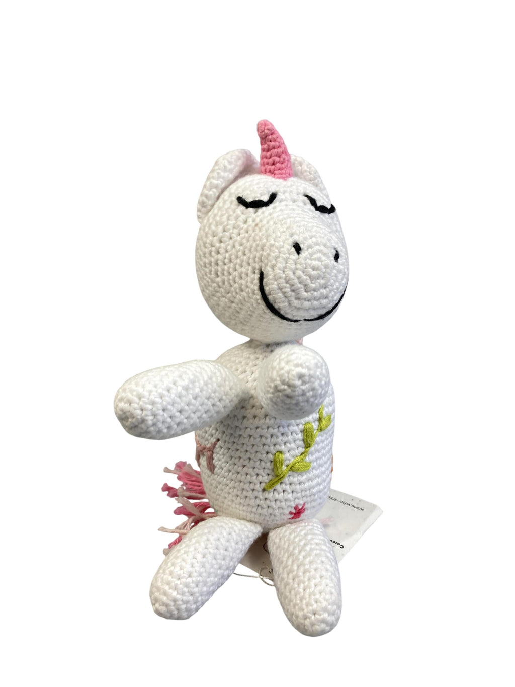Kuscheltiere Spielen & Lernen Handgehäkeltes Kuscheltier Einhorn WHO SAID Label Image Second Hand