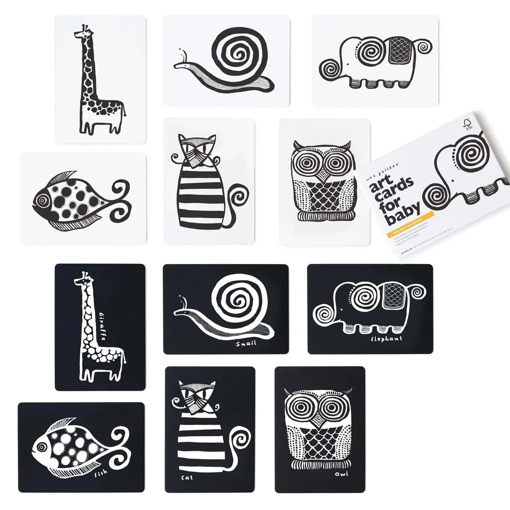 Weegallery Art Cards weegallery Kontrastkarten Baby Original Collection