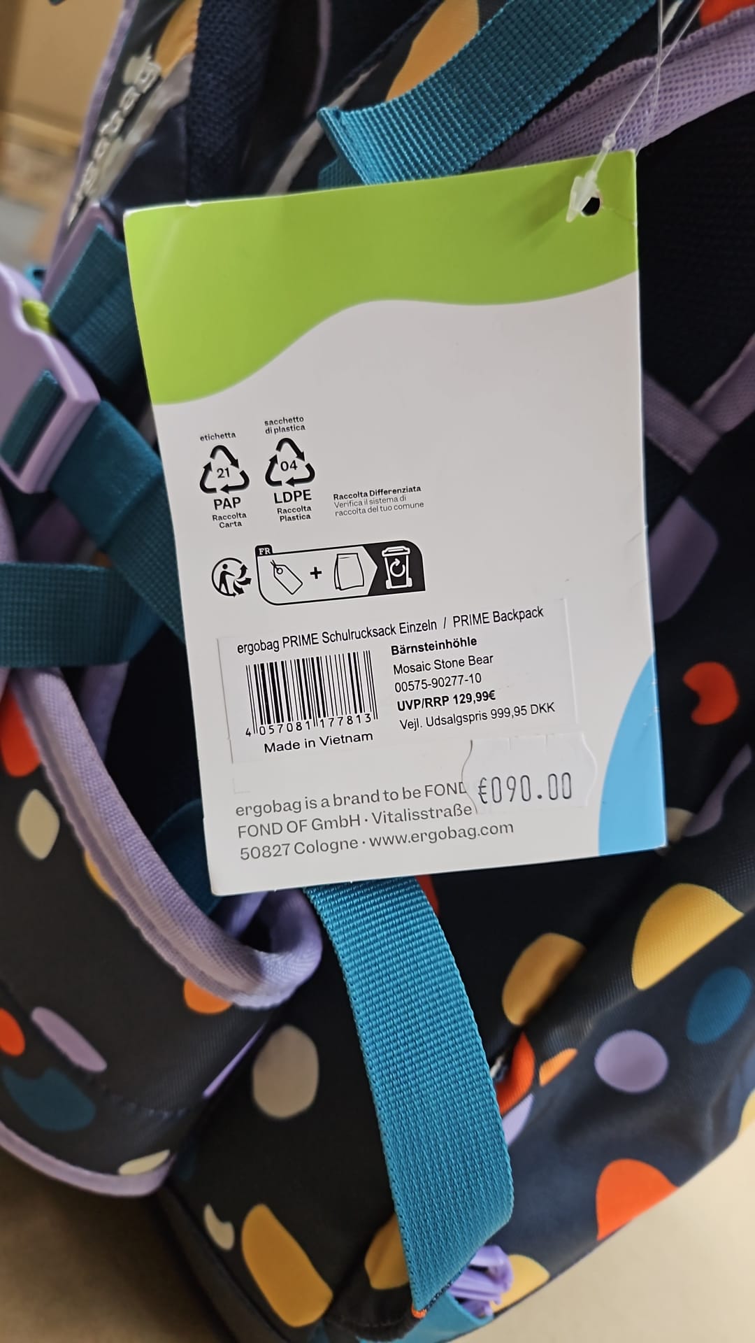 Ergobag  00575-90277-10 ergobag prime Bärnsteinhöhle