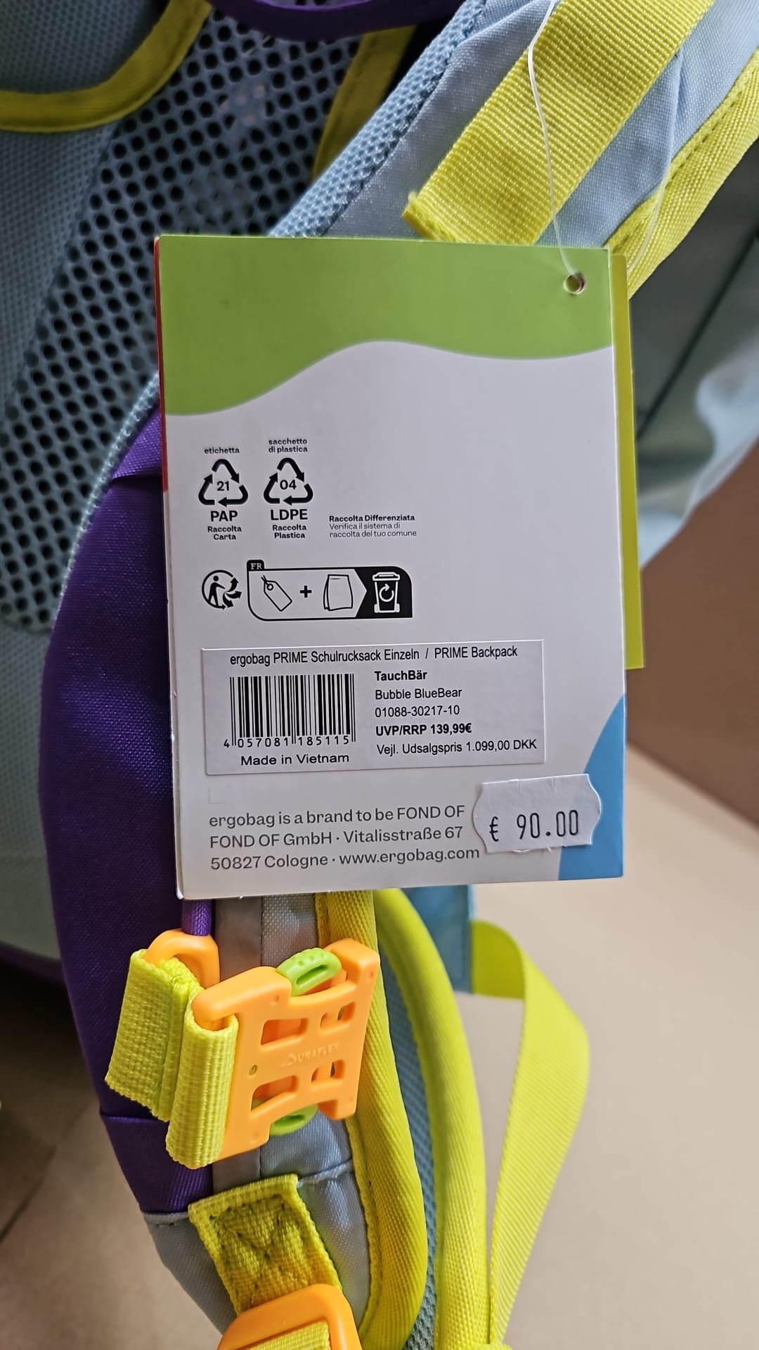 Ergobag  01088-30217-10 ergobag prime TauchBär