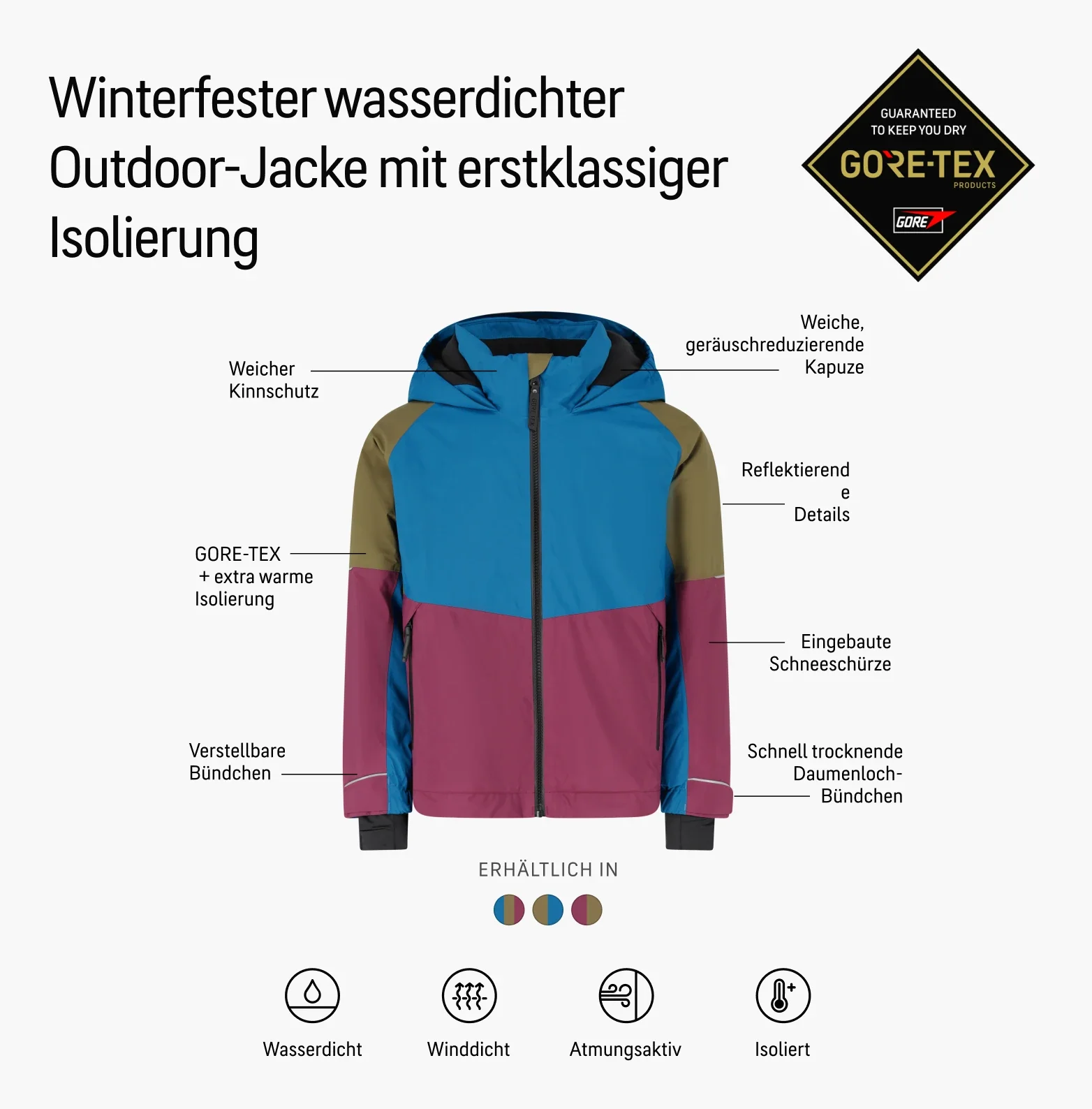 GORE-TEX® Active Outdoor 2L Insulate JKT Jacke