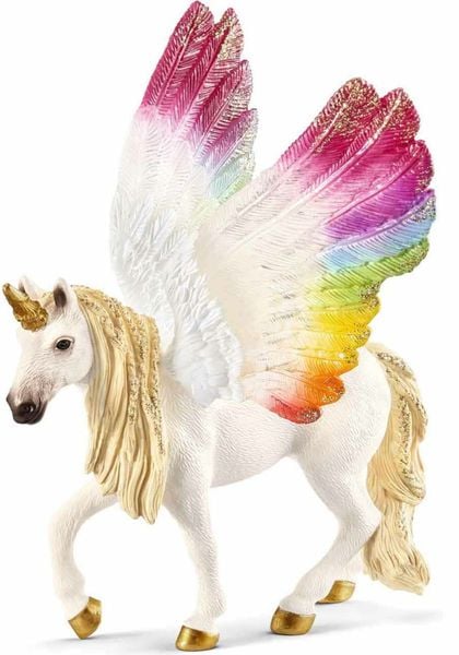 Schleich Figuren Figuren & Sammeln Spielen & Lernen Geflügeltes Regenbogeneinhorn Schleich Front Image Open Box