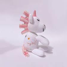 WHO SAID Handgehäkeltes Kuscheltier Einhorn