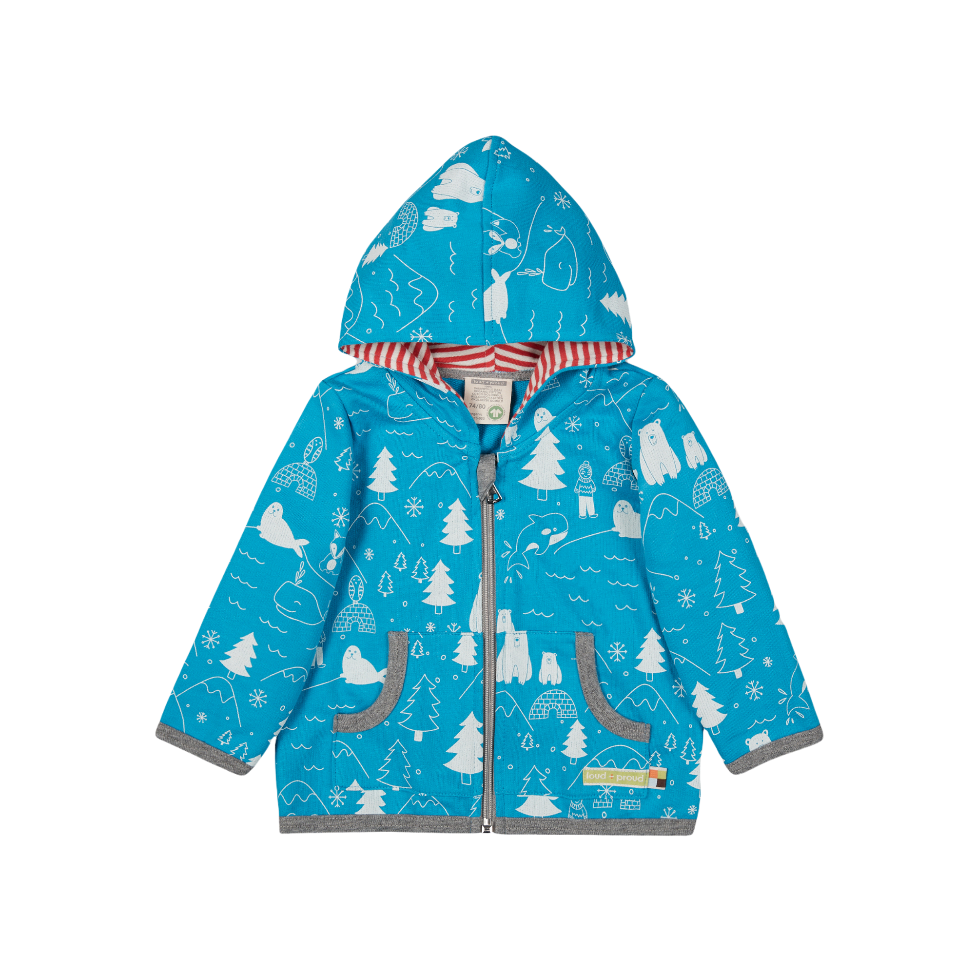 loud + proud Kapuzenjacke neu 62/68