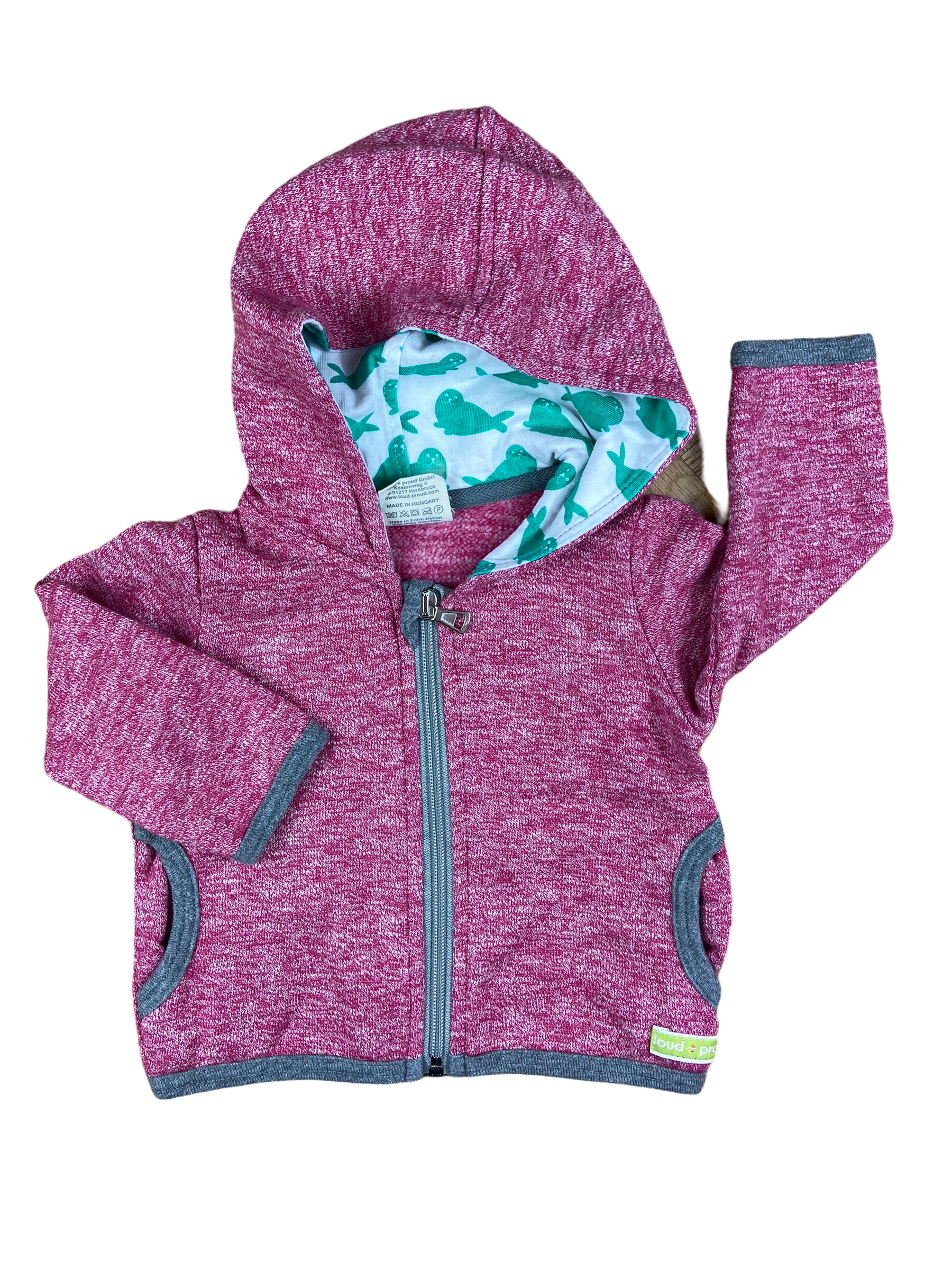 loud + proud Kapuzenjacke 62/68