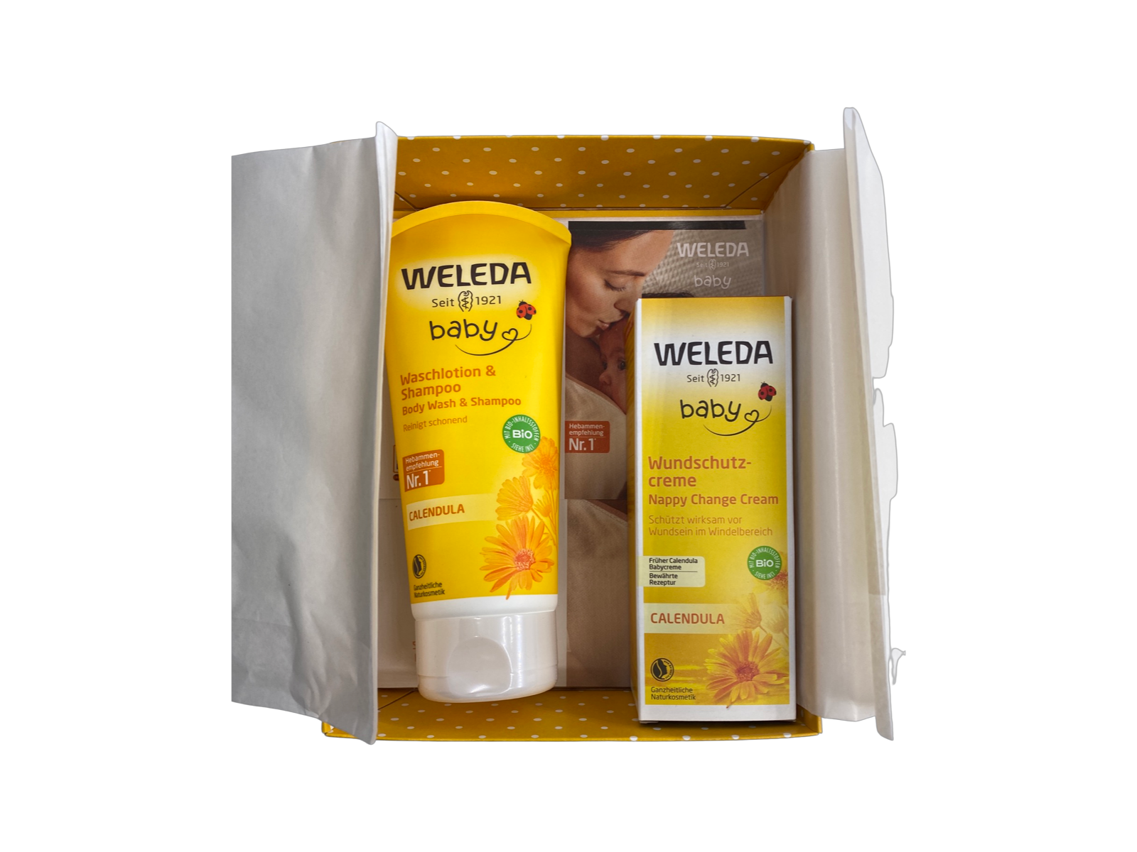 Weleda 1 x Waschlotion. & Schampoo und 2 x Wundschutzcreme OneSize