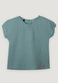Pure Pure by BAUER Muselin Bluse mit Holzknopf 92 | 2yrs
