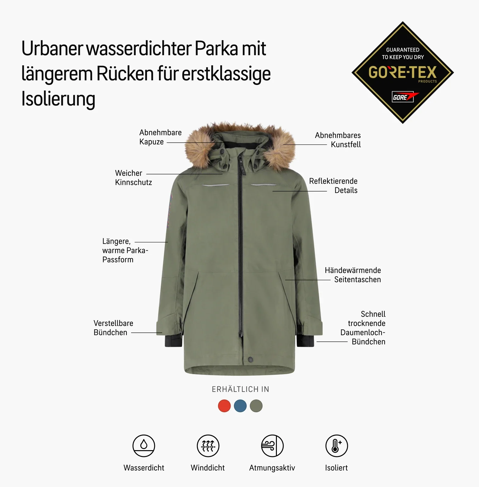 GORE-TEX® All Season 3-in-1 Outdoor 2L Insulated JKT140 | 10yrs