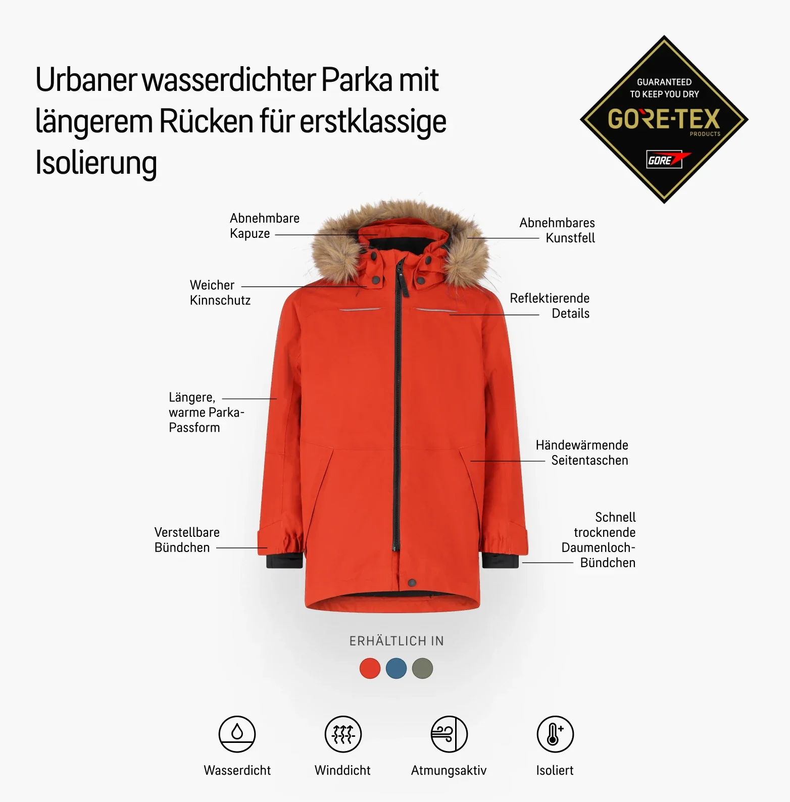 GORE-TEX® Urban Outdoor 2L Insulated JKT Jacke