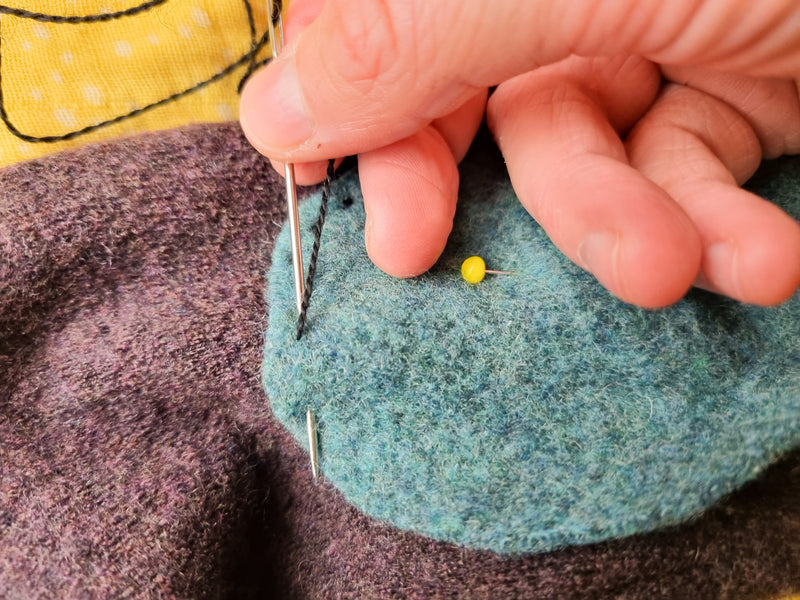 Jawoll Baby 1 Paar Wollwalk Flicken Patches Upcycling-Wolle zum Wollkleidung reparieren in Cremeweiß Oval-Form